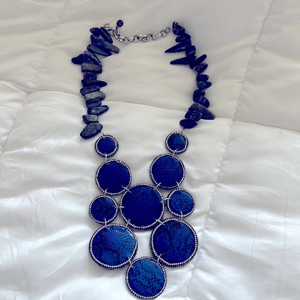 Sassy Jones Royal Blue Tizani Necklace